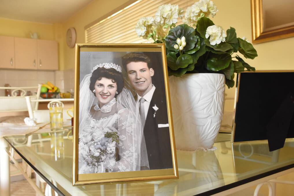 Sixty years ago: Fay and Tom Cornforth on their wedding day.
