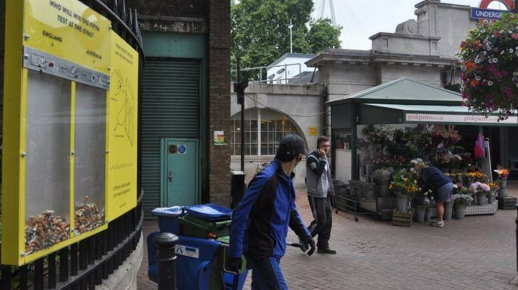 Novel idea: One of the Hubbub boxes in Central London. Photo: Hubbub.org.uk