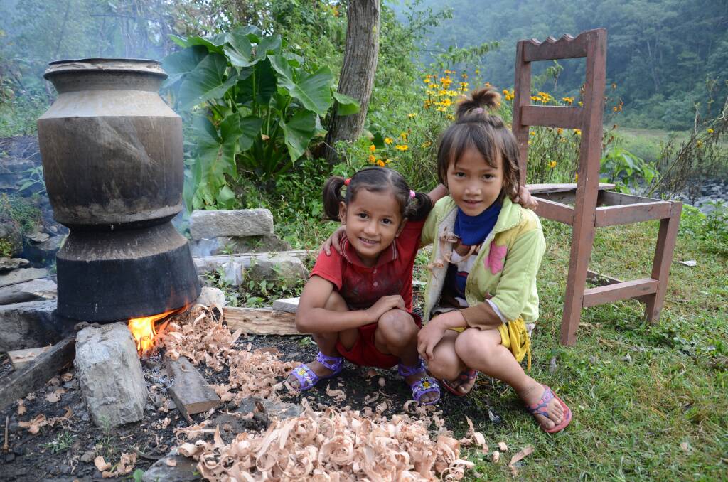 Kind hearts: Nepalese children in the Tsum Valley.