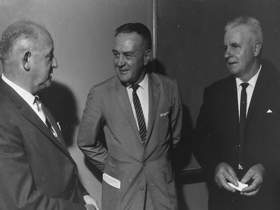 Mac Adams on left, Stewart Kennedy at right, 1960s