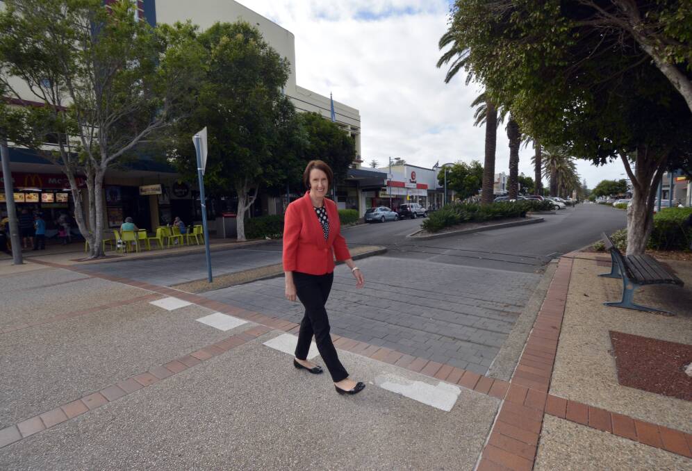 Funding announcement: Port Macquarie MP Leslie Williams welcomes the state government funding to improve pedestrian safety.