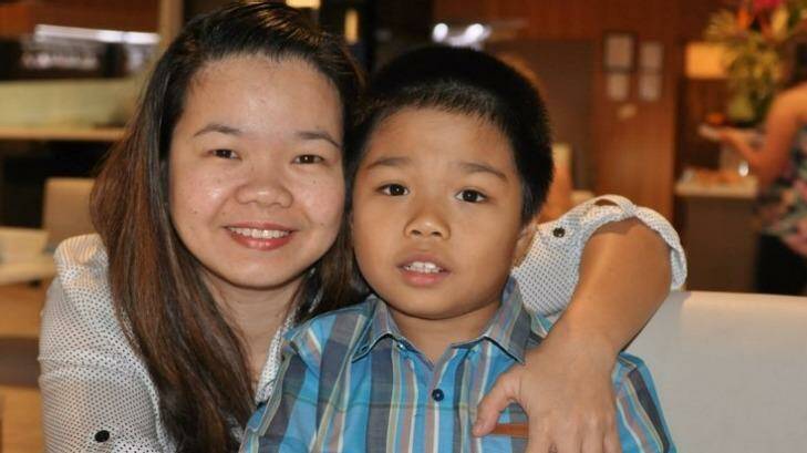 Success: Maria Sevilla and her son Tyrone, 10, will be granted permanent visas. Photo: Change.org
