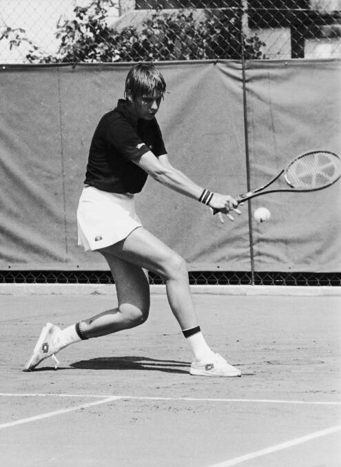 Next generation: Australian Open champion Chris O'Neil, pictured here competing at the French Open in 1979, is coming to Port Macquarie to coach. PIc: GETTY IMAGES