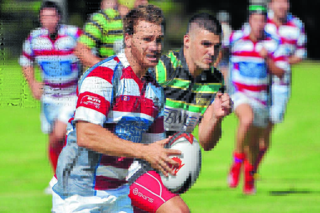 On the charge: Matt Temple in action for Wauchope Thunder.