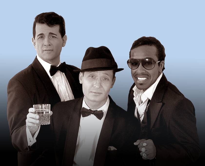 Fly me to the moon: The Rat Pack is reborn at the Glasshouse through Johnny Edwards, David deCosta and Nicholas Brooks.