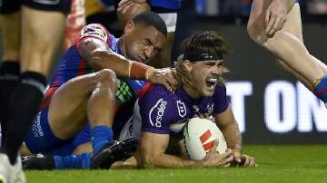 Ryan Papenhuyzen's comeback from serious injury has NSW Origin coach Michael Maguire's attention. (HANDOUT/NRL PHOTOS)