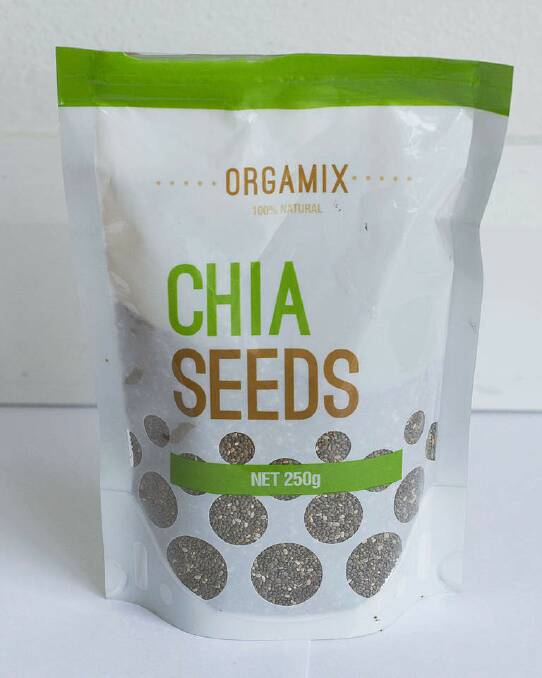 Staple: Chia seeds. Photo: Christopher Pearce