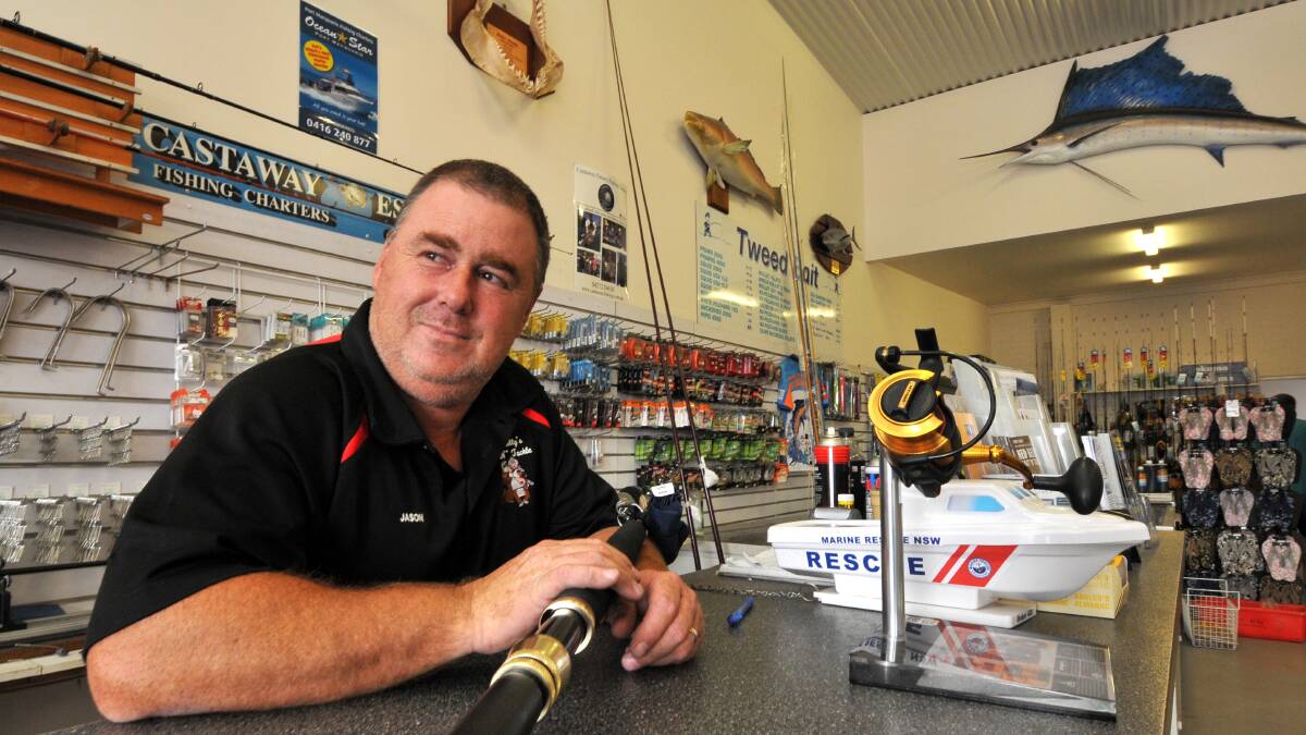 Ready to go: Ned Kelly's Bait 'n' Tackle owner Jason Issac, supports plans for the artificial reef off Port Macquarie.