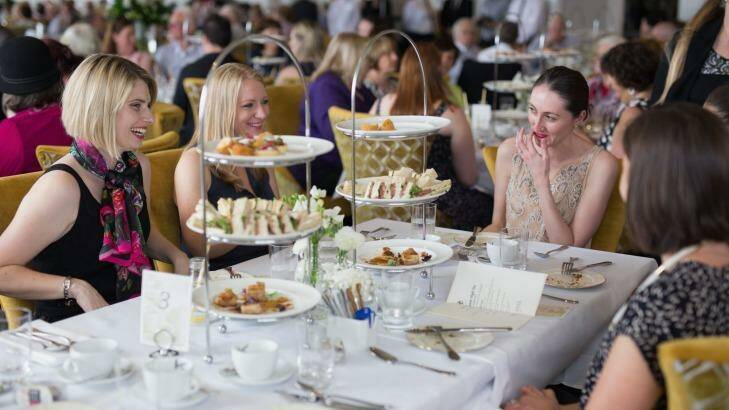 Time for tea: Patrons enjoy the atmosphere in the Wintergarden room at the Hydro Majestic. Photo: Cole Bennetts