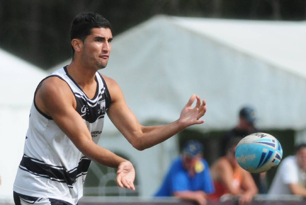 Magpie hero: Paddy Coelho in action for Wests Magpies at the State Cup in Port Macquarie last year.