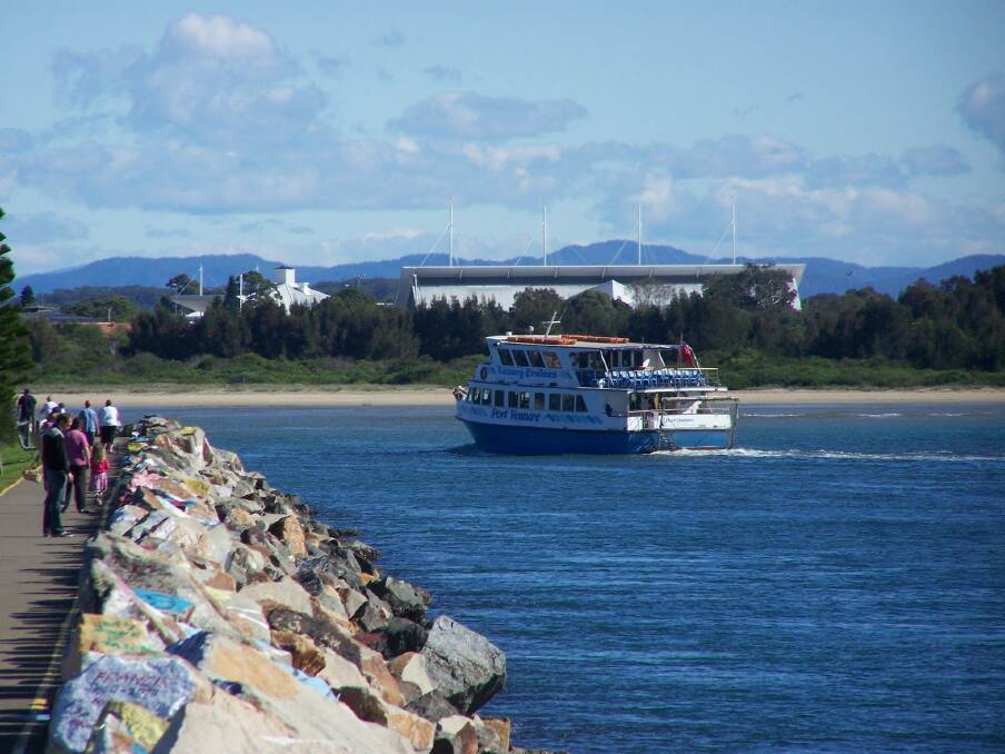 Homeward bound: This pic of the 60-tonne beauty cruising along the breakwall on its way back to shore was taken in 2007.