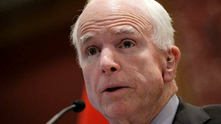 Senator John McCain has been an outspoken critic of Trump's warmth towards Russian leader Vladimir Putin. Photo: AP/Wong Maye-E