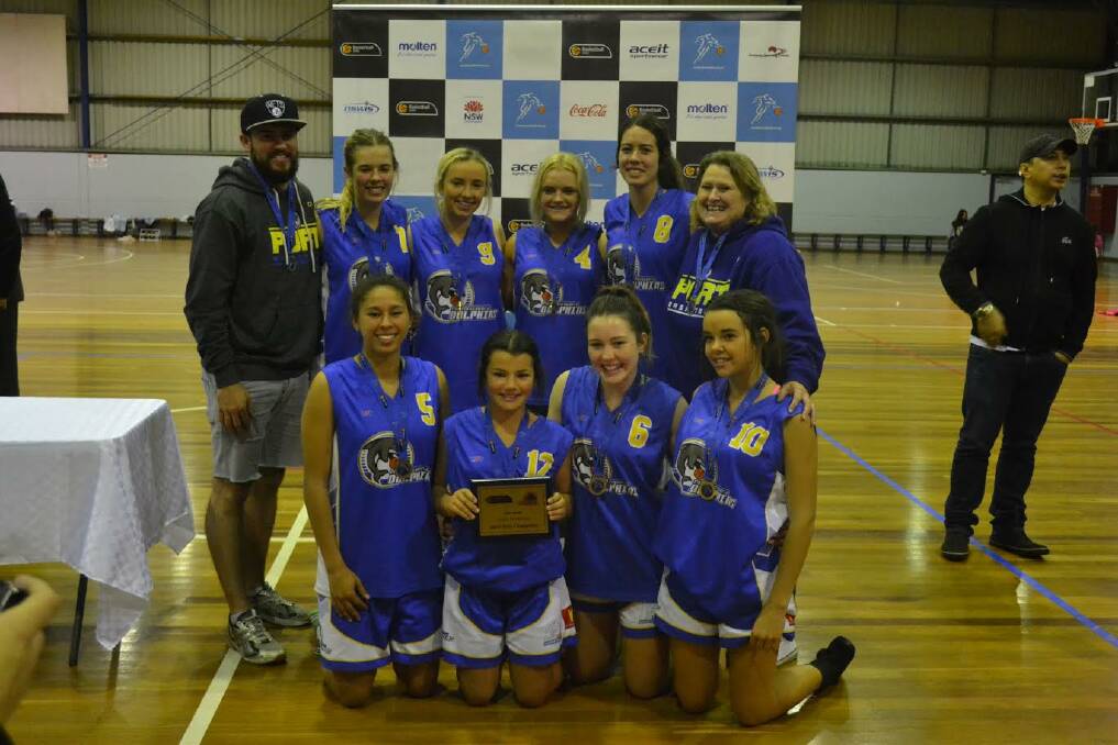 Undefeated: The Port Macquarie Dolphins under 18 girls are the State Champions.