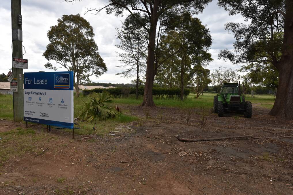 Development site: Land off John Oxley Drive is earmarked for a bulky goods development including a Masters Home Improvement Store.