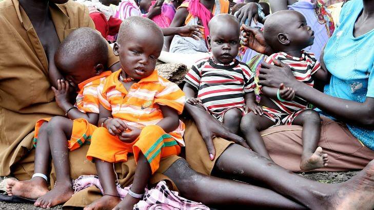 Akobo, South Sudan, where children are malnourished in the growing hunger crisis.  Photo: Edwina Pickles