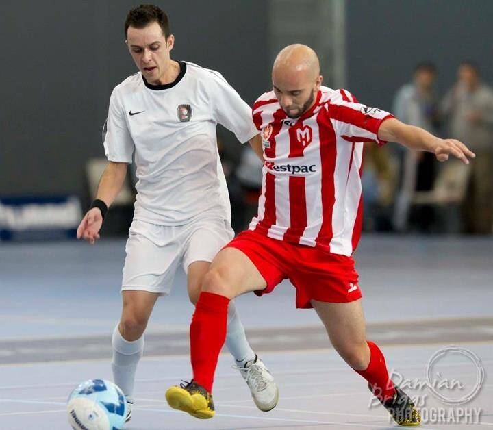Skilled: Vinny Leite, right, will coach some talented futsal players in Port Macquarie today and tomorrow. Pic: Damian Briggs Photography.