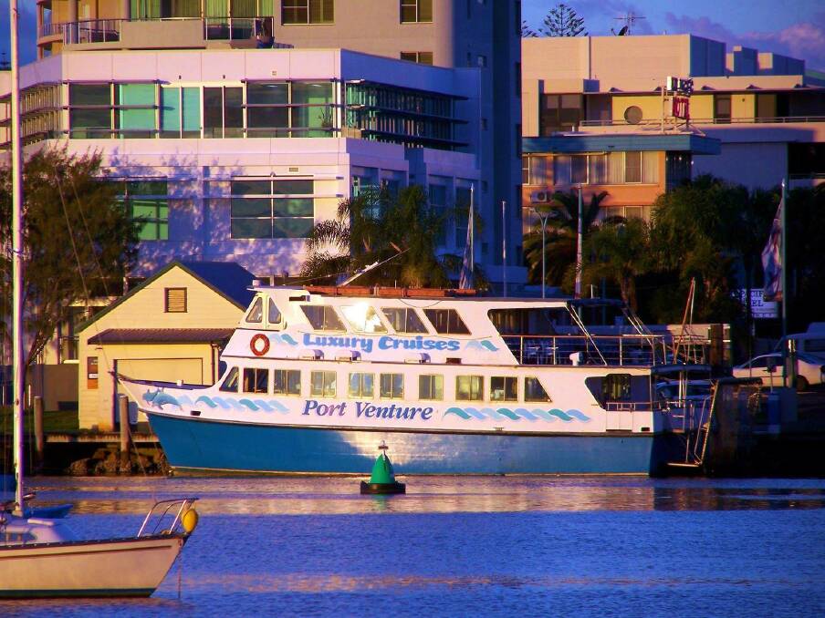 Fond memories: The Port Venture moored at the end of Clarence Street before leaving for Sydney in 2008.