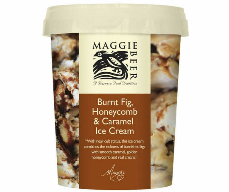 Secret vice: Maggie Beer's Burnt Fig, Honeycomb and Caramel ice-cream.
