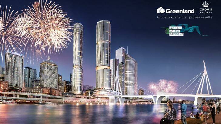 An artist's impression of the Crown casino proposed for Brisbane. Photo: Supplied