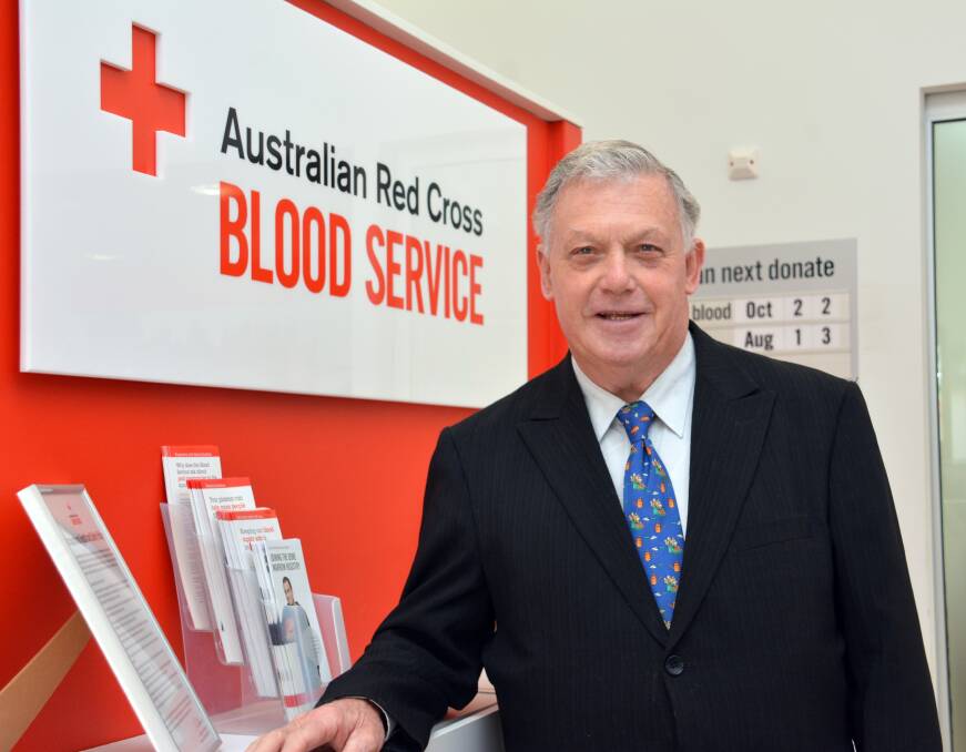 Willing to give: Denis McGrane has been giving blood for 50 years.