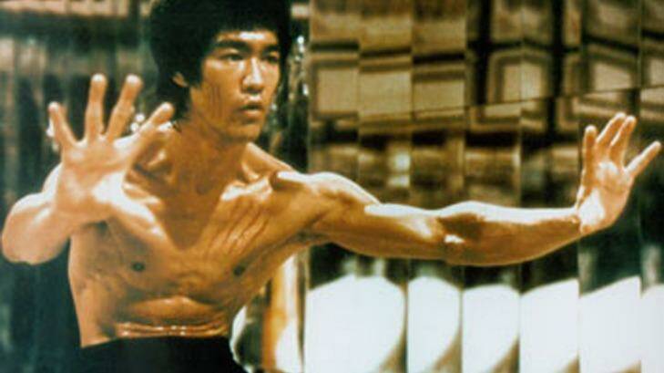 Bruce Lee in the 1973 movie Enter the Dragon. 
