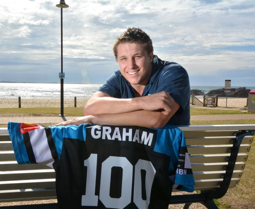 Centenarian: Danny Graham is ready for his 100th match for Port Sharks.  
Pic: PETER GLEESON