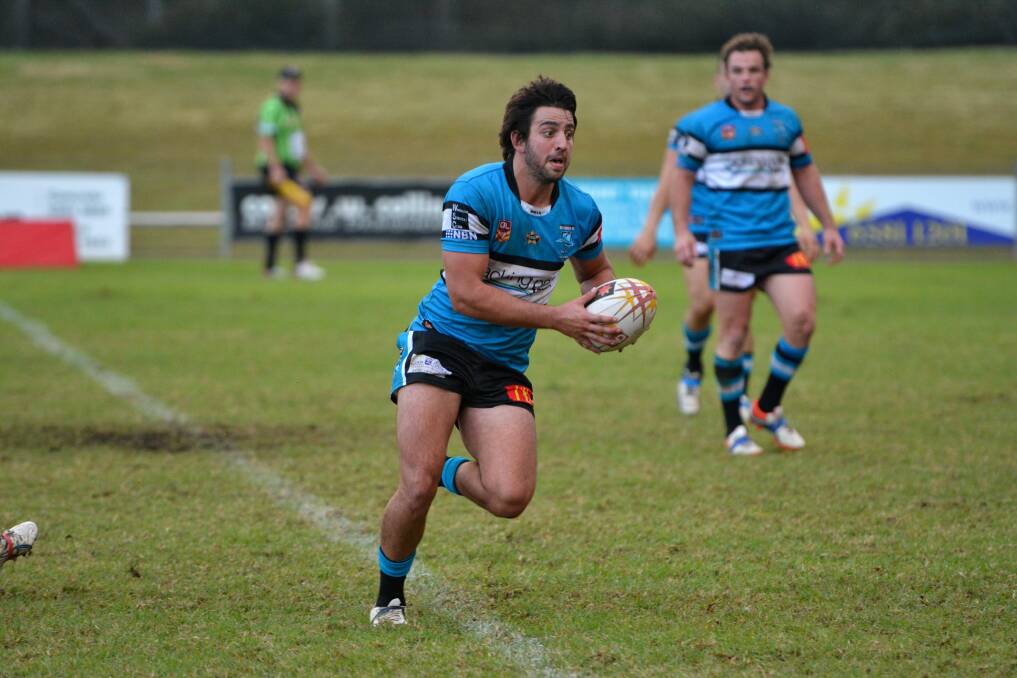 On the attack: Jake Green in action for Port Sharks in the win over Forster Tuncurry Hawks. 							Pic: MATT ATTARD