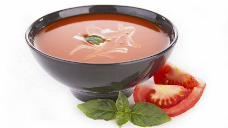 Try turning some of your surplus tomatoes into delicious cold summer soups. Photo: John Killorn