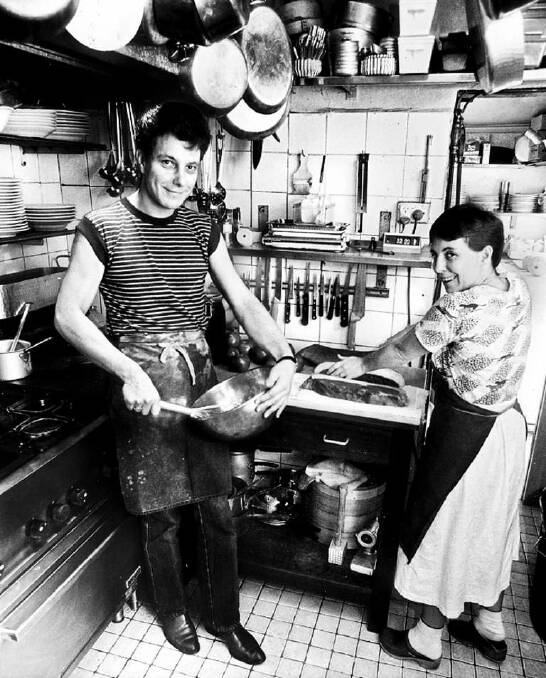 Josephine and Damien Pignolet at Claude's in  Oxford Street in 1982.