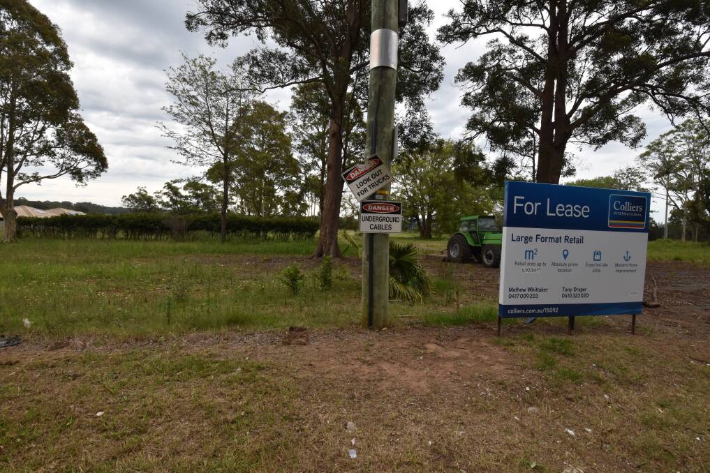 Development site: Land off John Oxley Drive is earmarked for a bulky goods development including a Masters Home Improvement Store.