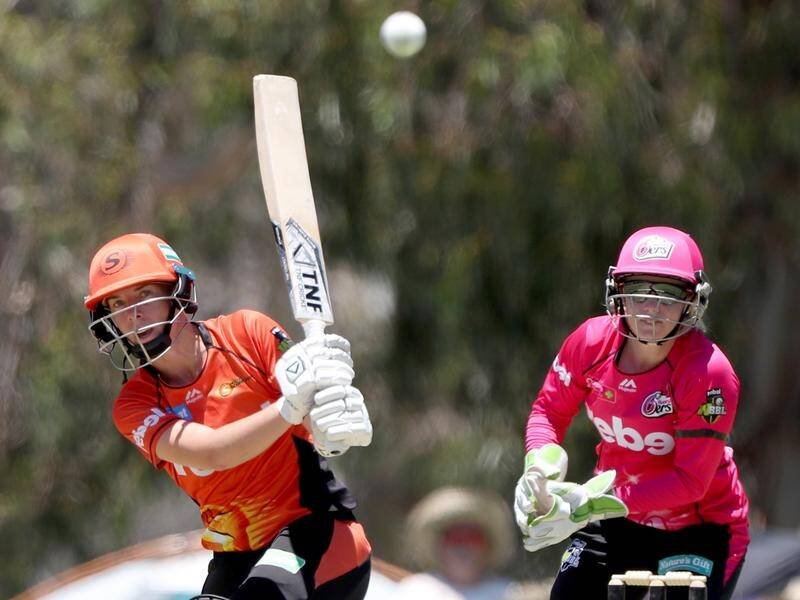 Perth Scorchers captain Elyse Villani (L) says the WBBL is ready to step out from the men's shadows.