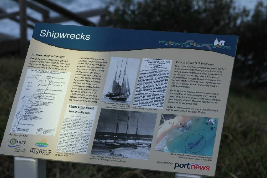 Popular look-out: New interpretive signs at Tacking Point Lighthouse are a permanent reminder of the landmark's rich history.