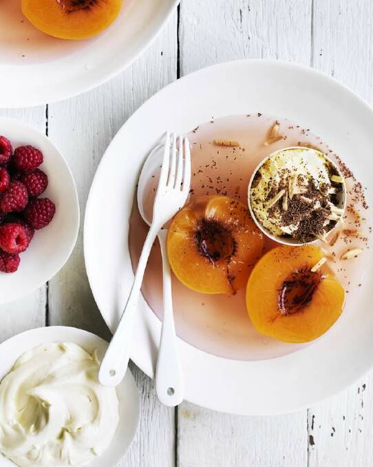 TINNED PEACHES: Speed up Adam Liaw's summer (or winter) peach split <a href="http://www.goodfood.com.au/good-food/cook/recipe/mango-rice-pudding-brulee-20140107-30ezj.html"><b>(Recipe here).</b></a> Photo: William Meppem