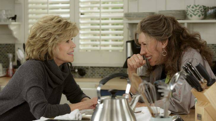 Jane Fonda (left) and Lily Tomlin in <i>Grace and Frankie</i>.


