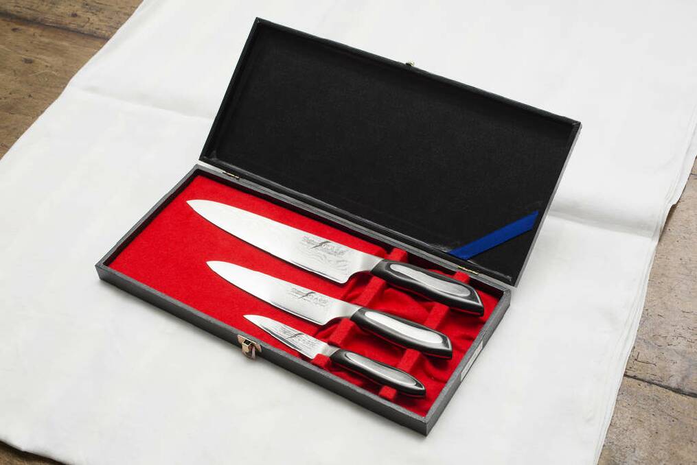 My toolkit: "Tojiro Senkou knives are beautifully made, well balanced and so sharp (Tojiro sponsors Heston)." Photo: James Brickwood