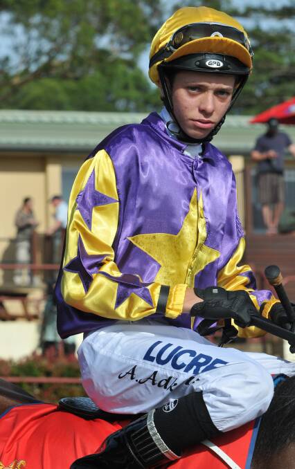 Good wins: Winning jockey of race one and three at Port Macquarie, Andrew Adkins.