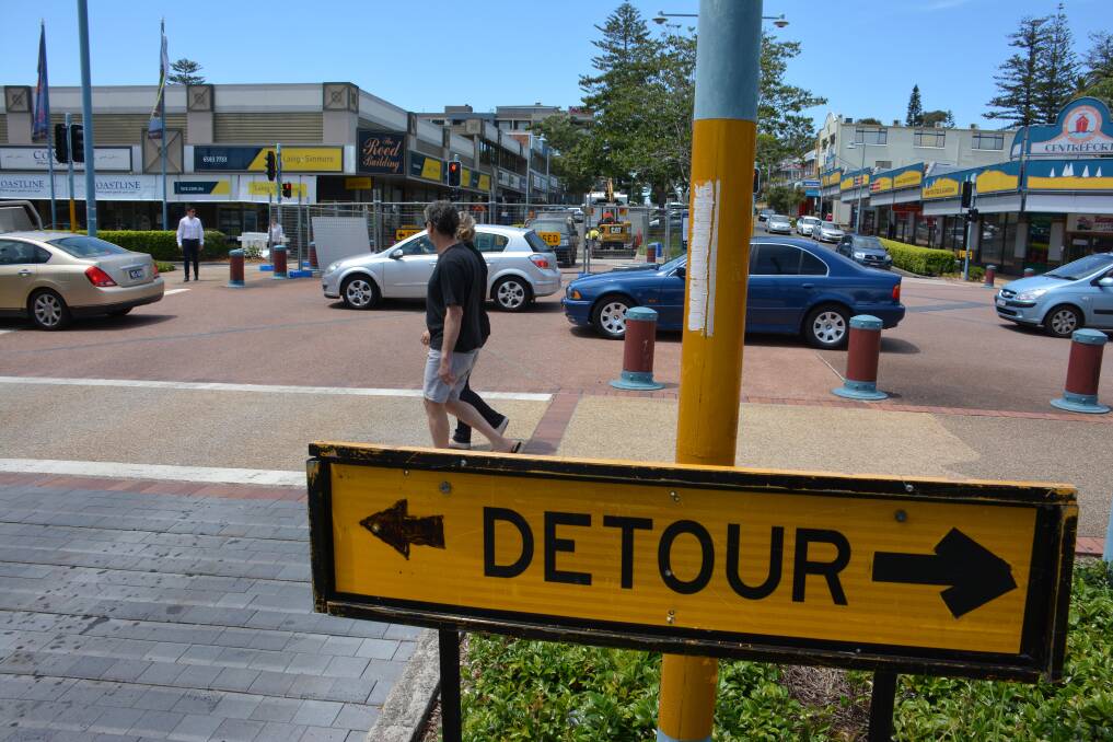 Additional traffic:?Paver repair work in the Port Macquarie CBD is causing some traffic congestion.