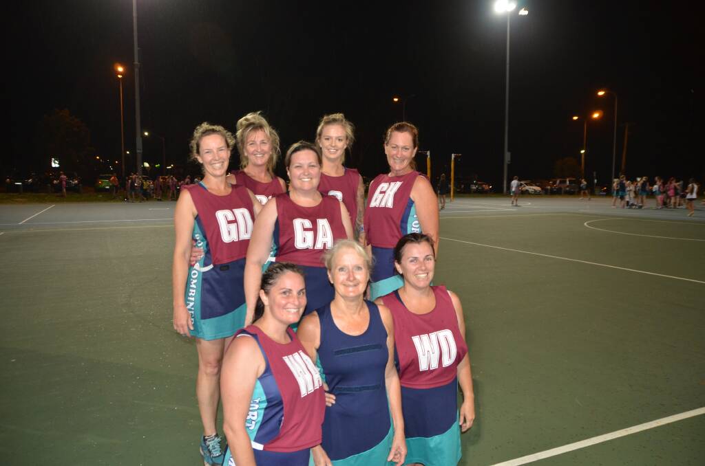 Back row, from left: Tane Power, Deb Molony, Shelly Mansfield, Talara Molony and Jodie McMillan. Front, from left, Tania Moulds, Trish Brest and Bec Burton.