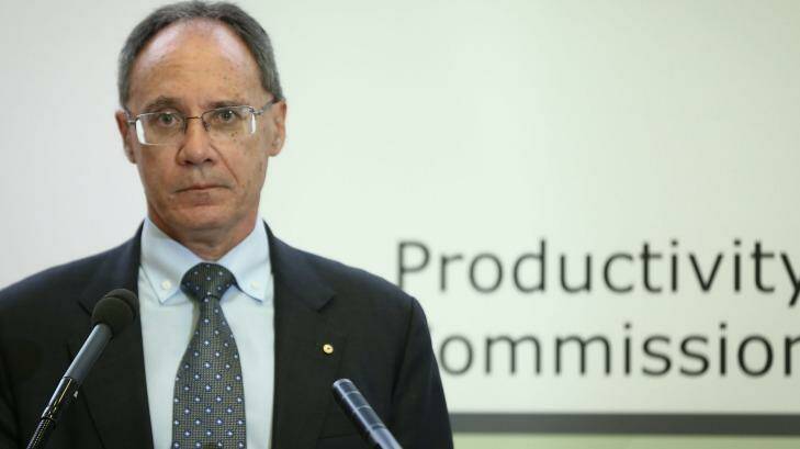 Peter Harris, Chairman of the Productivity Commission. Photo: Alex Ellinghausen