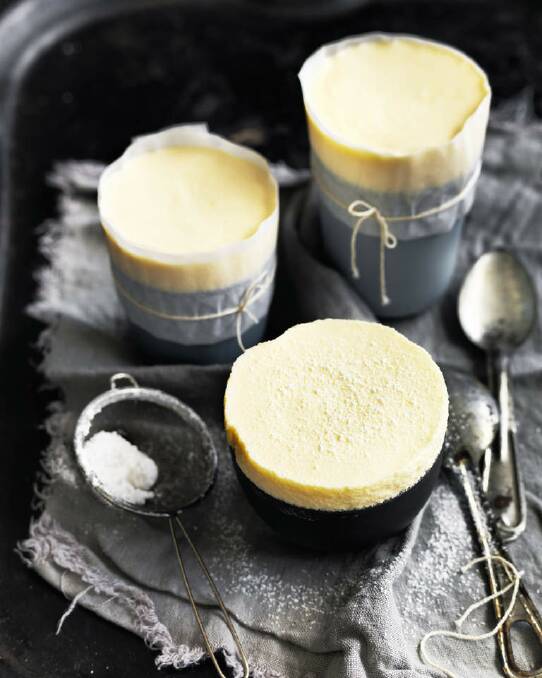 Neil Perry's chilled lemon souffle <a href="http://www.goodfood.com.au/good-food/cook/recipe/chilled-lemon-souffl-20140915-3fpsi.html"><b>(RECIPE HERE).</b></a> Photo: William Meppem
