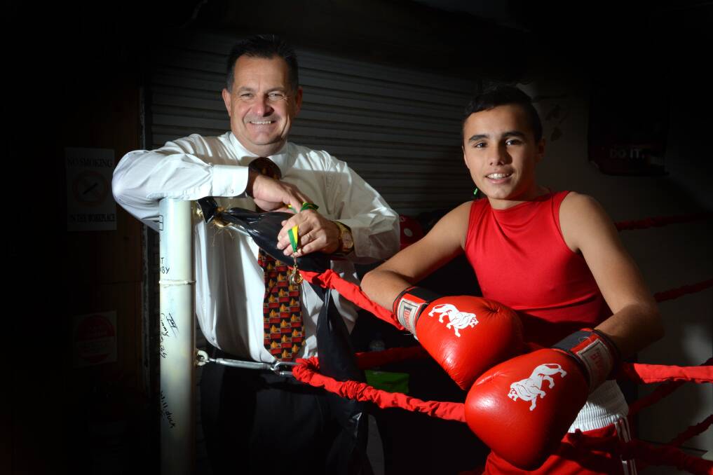 Team: Guy Jones, CEO of Bunyah Land Council with Jundumuarra Layton who has recently taken out a Golden Gloves title.