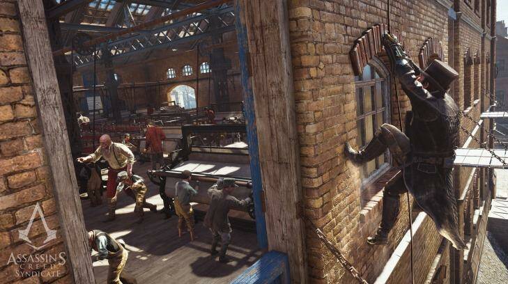 Liberating child workers in one of London's factories. Photo: Ubisoft