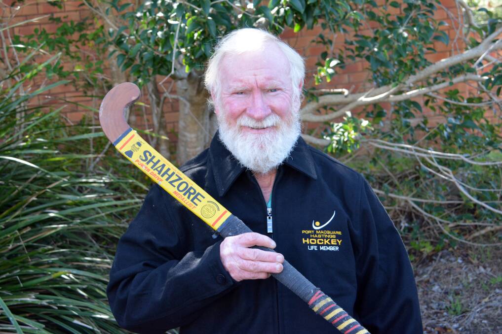 Stalwart: Ken Little was on Saturday afternoon awarded life membership of Port Macquarie Hastings Hockey Association. Pic: PETER GLEESON