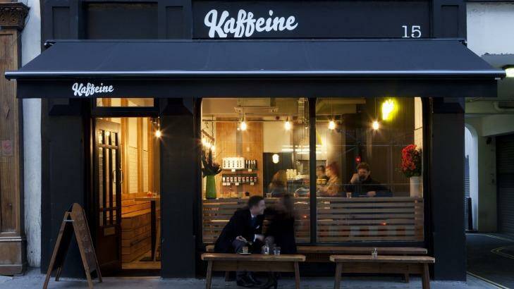 Kaffeine cafe, London.

 Photo: James French