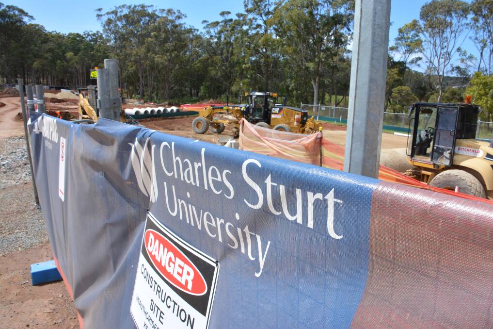 Building the future: Charles Sturt University's permanent campus in Port Macquarie is a major construction project.