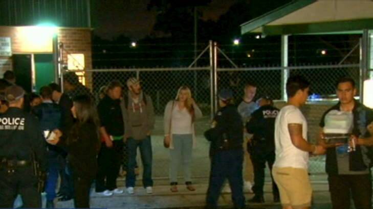 The aftermath of the Merrylands birthday party brawl. Photo: Nine News