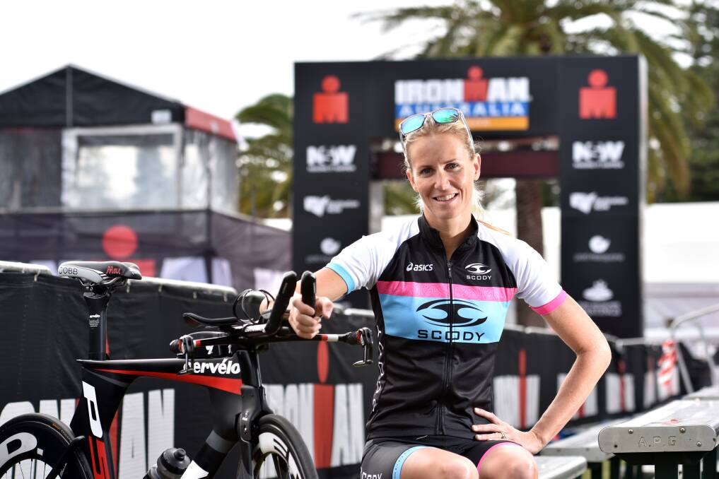Defending champion: Michelle Bremer took out last year s Port Macquarie Ironman and is back to defend her title.  
Pic: PETER GLEESON