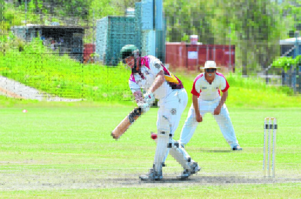 Ready to score runs: Michael Pelley is set for his team to fire again tomorrow.