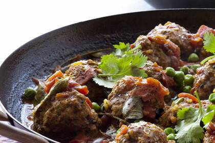 Jill Dupleix's Indian meatball curry <a href="http://www.goodfood.com.au/good-food/cook/recipe/indian-meatball-curry-with-peas-20120314-29u1m.html"><b>(recipe here).</b></a>