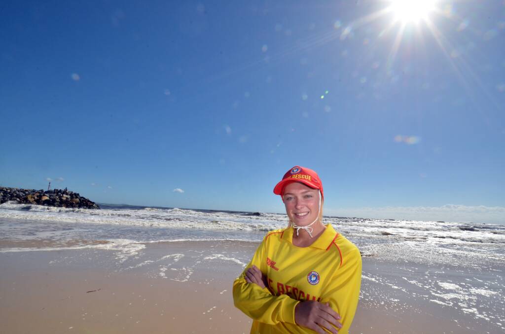 Beach life: Young Citizen of the Year Jess Rayner loves what she does.